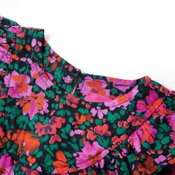 Robe pour enfants à manches longues rose vif 140 