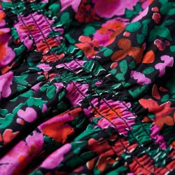 Robe pour enfants à manches longues rose vif 140 