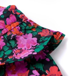 Robe pour enfants à manches longues rose vif 140 
