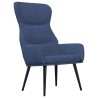 Chaise de relaxation Bleu Tissu 