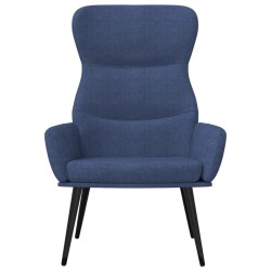 Chaise de relaxation Bleu Tissu 