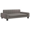 Lit pour chien taupe 90x53x30 cm tissu 