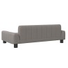 Lit pour chien taupe 90x53x30 cm tissu 