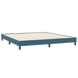 Sommier à lattes de lit sans matelas bleu foncé 200x210cm 