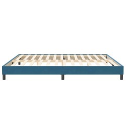 Sommier à lattes de lit sans matelas bleu foncé 200x210cm 