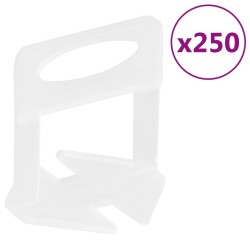 Clips de nivellement de carreaux 250 pcs 1 mm 