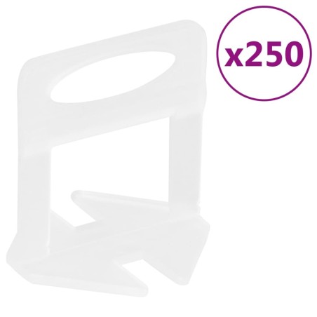 Clips de nivellement de carreaux 250 pcs 1 mm 