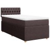 Sommier à lattes de lit avec matelas Marron foncé 100x200 cm 