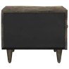 Table basse gris clair 80x50x40 cm bois de manguier massif 