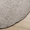 Tapis shaggy PAMPLONA poils longs moderne beige Ø 240 cm 