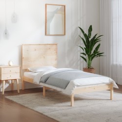 Cadre de lit sans matelas 90x190 cm bois massif 