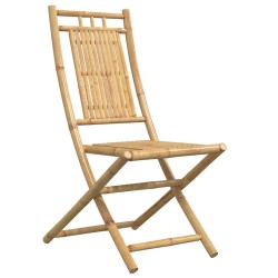 Chaises pliables de jardin lot de 6 46x66x99 cm bambou 