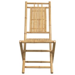 Chaises pliables de jardin lot de 6 46x66x99 cm bambou 