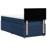 Sommier à lattes de lit avec matelas Bleu 100x200 cm Tissu 