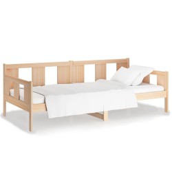 Lit de jour sans matelas bois de pin massif 90x190 cm 