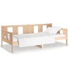 Lit de jour sans matelas bois de pin massif 90x190 cm 