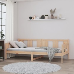 Lit de jour sans matelas bois de pin massif 90x190 cm 