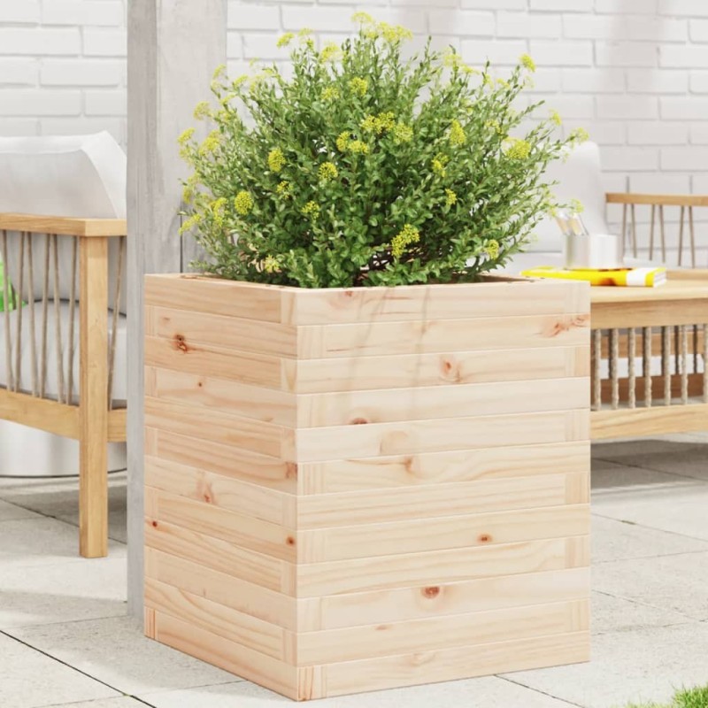 Jardinière 40x40x46 cm bois de pin massif Jardinière 40x40x46 cm bois de pin massif