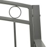 Banc de jardin Gris 120 cm Acier 