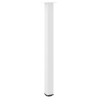 Pieds de table de bar 4 pièces Blanc 110-112 cm Acier 