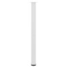 Pieds de table de bar 4 pièces Blanc 110-112 cm Acier 