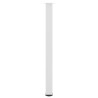 Pieds de table de bar 4 pièces Blanc 110-112 cm Acier 