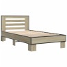 Cadre de lit sans matelas chêne sonoma 75x190 cm 