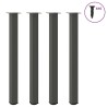 Pieds de table de bar 4 pièces Anthracite 110-112 cm Acier 