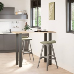 Pieds de table de bar 4 pièces Anthracite 110-112 cm Acier 
