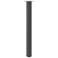Pieds de table de bar 4 pièces Anthracite 110-112 cm Acier 