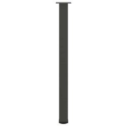 Pieds de table de bar 4 pièces Anthracite 110-112 cm Acier 