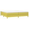 Cadre de lit sans matelas vert 200x200 cm tissu 