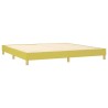 Cadre de lit sans matelas vert 200x200 cm tissu 
