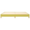 Cadre de lit sans matelas vert 200x200 cm tissu 