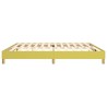 Cadre de lit sans matelas vert 200x200 cm tissu 