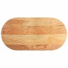 Dessus de table 100x50x4 cm bois de chêne massif ovale 
