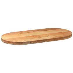 Dessus de table 100x50x4 cm bois de chêne massif ovale 