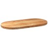 Dessus de table 100x50x4 cm bois de chêne massif ovale 