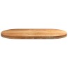 Dessus de table 100x50x4 cm bois de chêne massif ovale 