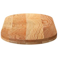 Dessus de table 100x50x4 cm bois de chêne massif ovale 