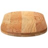 Dessus de table 100x50x4 cm bois de chêne massif ovale 