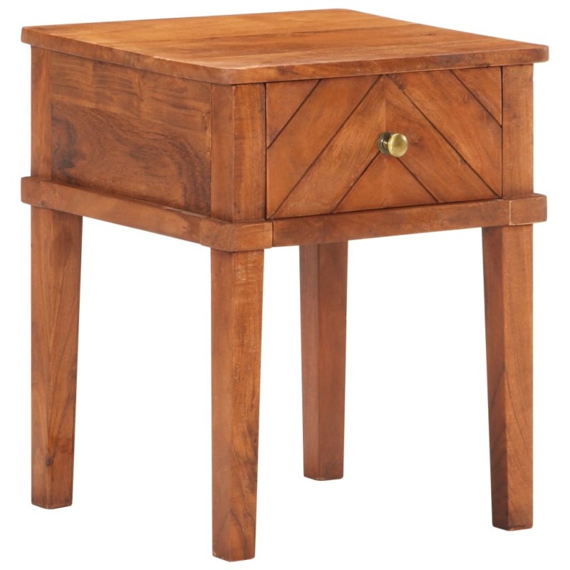 Table de chevet 40x40x50 cm Bois d'acacia massif Table de chevet 40x40x50 cm Bois d'acacia massif