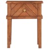 Table de chevet 40x40x50 cm Bois d'acacia massif 