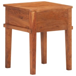Table de chevet 40x40x50 cm Bois d'acacia massif 