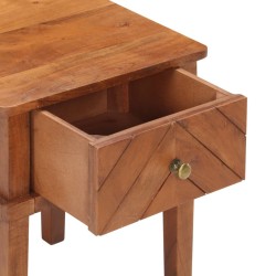 Table de chevet 40x40x50 cm Bois d'acacia massif 