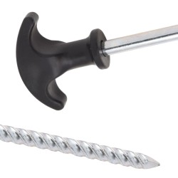 Piquets de tente 24 pcs 17 cm Ø7 mm acier galvanisé 