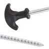 Piquets de tente 24 pcs 17 cm Ø7 mm acier galvanisé 