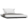 Cadre de lit sans matelas noir 120x190 cm bois de pin massif 