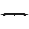 Cadre de lit sans matelas noir 120x190 cm bois de pin massif 