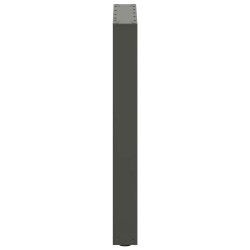 Pieds de table à manger en U 2 pièces Anthracite 50 x (72-73) cm Acier 